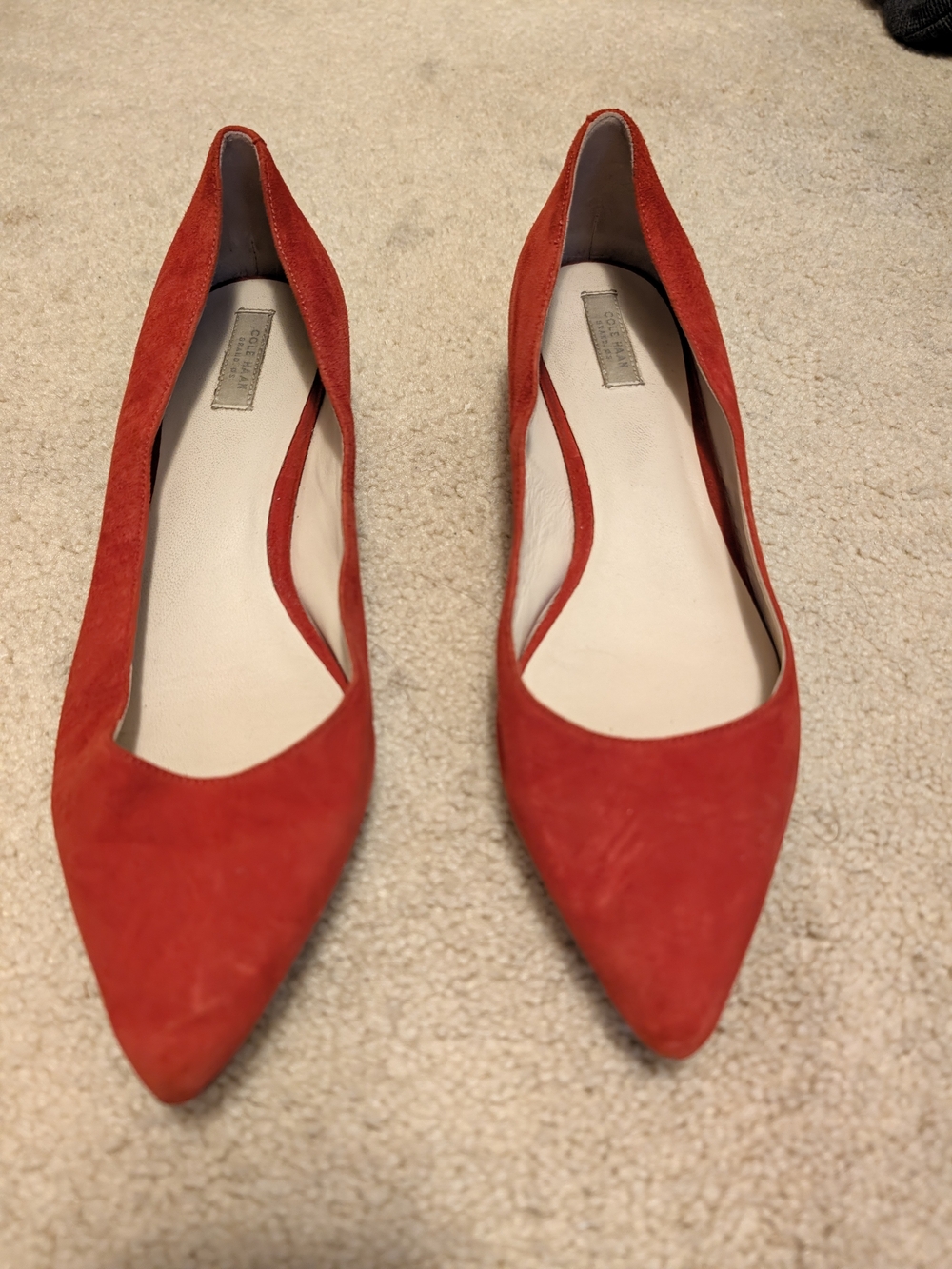 Cole Haan Suede Flats - Red